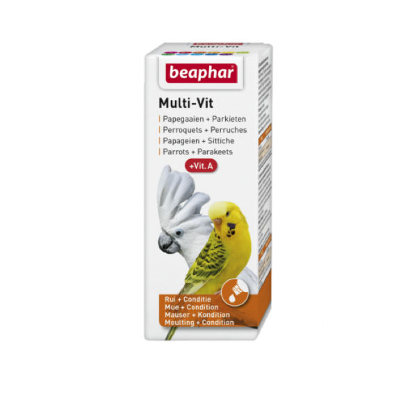 Beaphar Multi-Vit papegaaien + parkieten 50ml