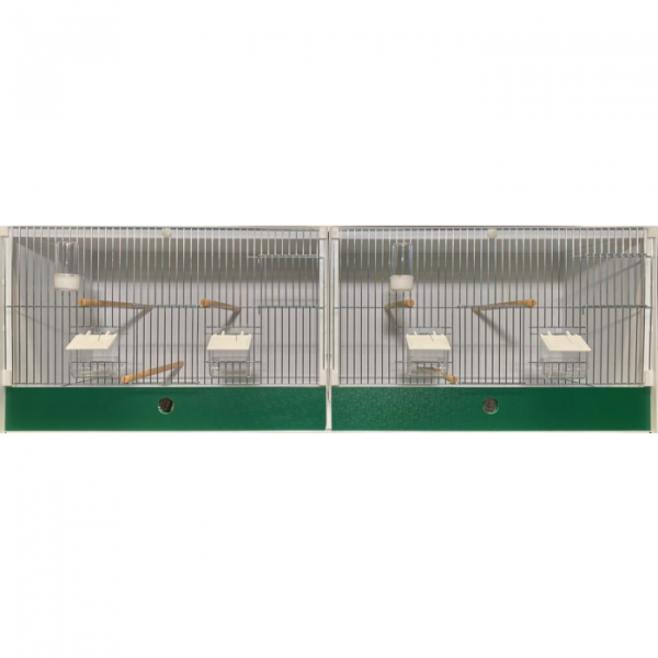JH kunststof kweekkooi 124x40x40 2-delig 2 Dr 4 klep 2 Nk dr*