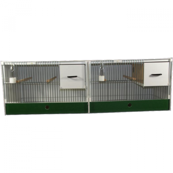 JH kunststof kweekkooi zwaar 142x40x40 2-delig 2 Dr 2 Nestblok*
