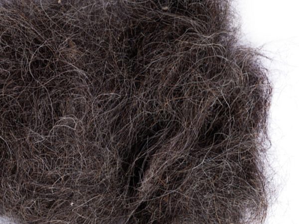 Nestmateriaal geitenhaar donker 500gr