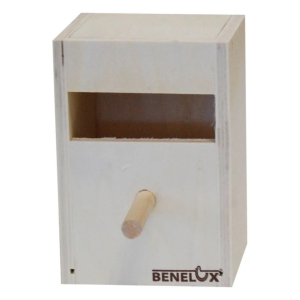 Benelux Exotenbakje hout rechthoekig gat 10x10x14,5cm