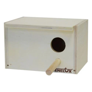 Benelux Exotenbakje hout rond gat (horizontaal) 15x16,5x9,5cm